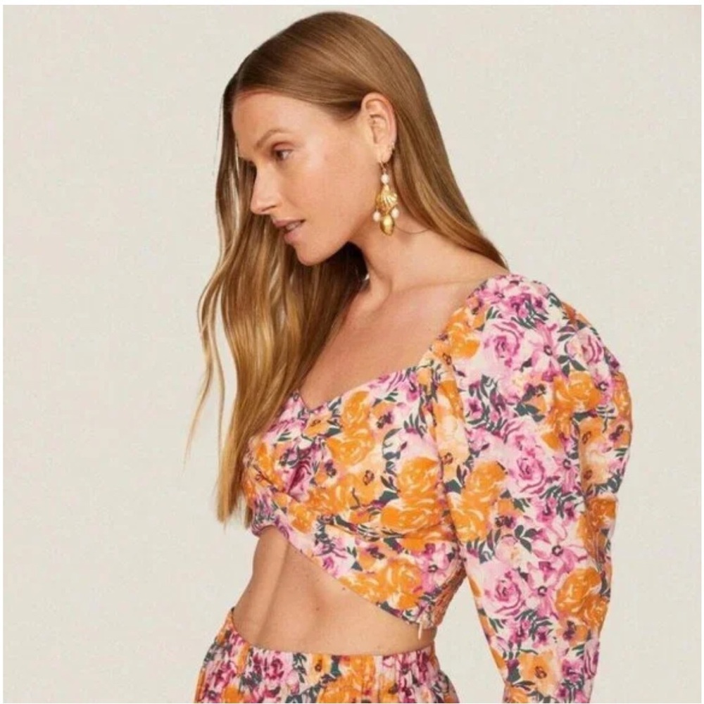 Something Navy crop top